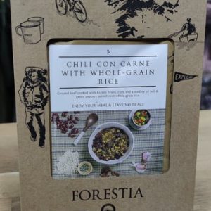 Sobre de comida preparada de Chili con carne con arroz integral de Forestia