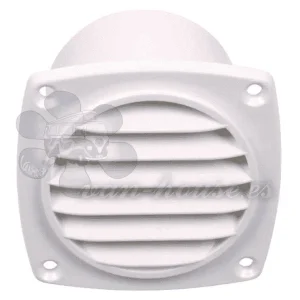 Rejilla de Ventilación con Eje Blanco – Exterior: 94×94 mm 78ø