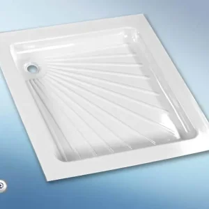 Plato de Ducha Plástico (665 x 655 x 80 mm) Color Blanco