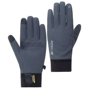 Guantes Deportivos Aonijie Softshell Grises