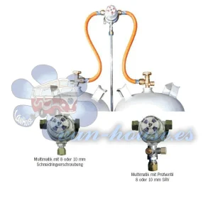 Multimatik Sistema de 2 Botellas de 30 mbar Salida 8 mm