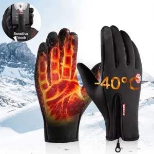 Guantes Térmicos de Invierno – Uso de Emergencia en Pantalla Táctil – Motociclismo Ciclismo – TSR