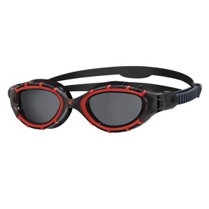 Lentes Natación ZOGGS PREDATOR FLEX POLARIZADO Negro/Rojo