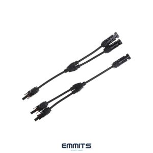 Par conectores MC4 en Y