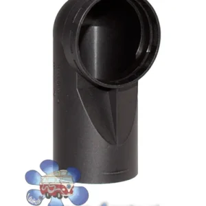 Codo salida calefacción D60 Negro