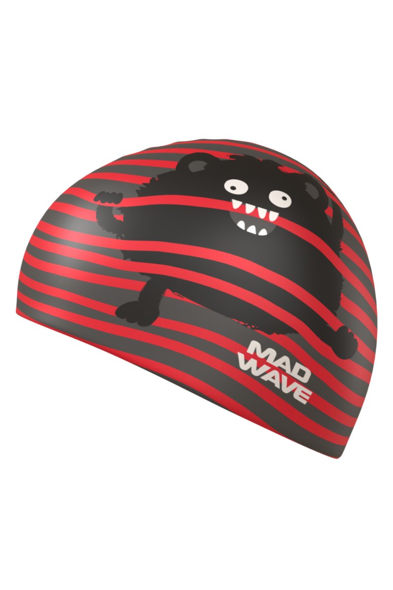 Gorra natación  Monster Red Mad Wave - Imagen 3
