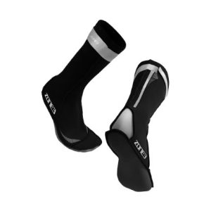 Calcetines Natación de Neopreno Negro/Plata