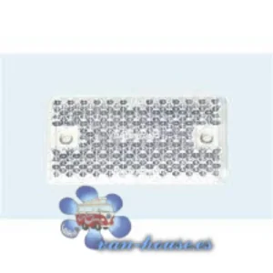 Reflectante rectangular blanco