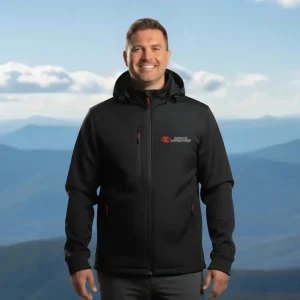 Chaqueta Softshell tallas grandes Koyote para hombre