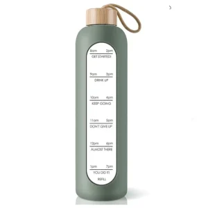 Botella de Vidrio con Funda Protectora