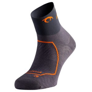 Calcetín de running Lurbel Race Three Gris Marengo / Naranja