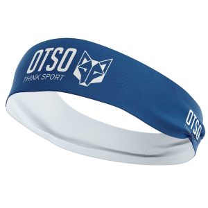 Cintillo headband de running OTSO Electric Blue / White