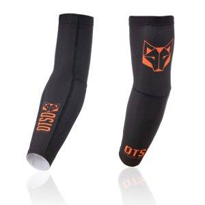 Mangas de running Otso Black Fluo Orange