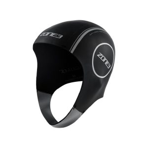 Gorro de Natación de Neopreno Color Negro/Plata