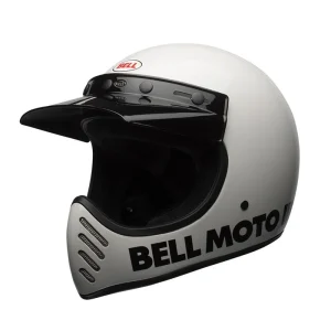 Casco Moto Calle Moto-3 Classic Blanco Certificado QR Bell