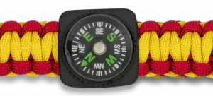 Pulsera de cuerda paracord con brújula