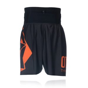 Short running hombre con cinturón Black Orange Otso