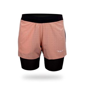 Short running de mujer Uglow Vapor Black / Damask